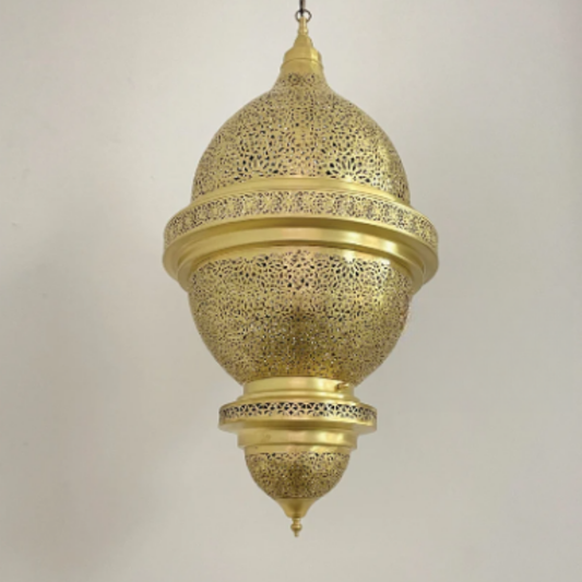 Brass Lamp / Brass Lantern – Pendant Hanging Light – MaisonNadia